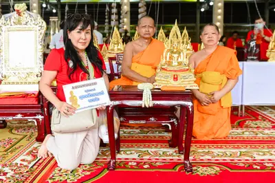 ประมวลภาพพิธีบวงสรวงสมโภช ครบ ๓๕ ปี และพิธีเททองหล่อพระ วัดจุฬามณี ปี ๒๕๖๗