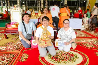 ประมวลภาพพิธีบวงสรวงสมโภช ครบ ๓๕ ปี และพิธีเททองหล่อพระ วัดจุฬามณี ปี ๒๕๖๗