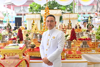 ประมวลภาพพิธีบวงสรวงสมโภช ครบ ๓๕ ปี และพิธีเททองหล่อพระ วัดจุฬามณี ปี ๒๕๖๗