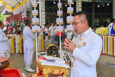 ประมวลภาพพิธีบวงสรวงสมโภช ครบ ๓๕ ปี และพิธีเททองหล่อพระ วัดจุฬามณี ปี ๒๕๖๗