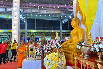 ประมวลภาพพิธีบวงสรวงสมโภช ครบ ๓๕ ปี และพิธีเททองหล่อพระ วัดจุฬามณี ปี ๒๕๖๗