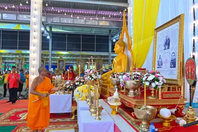 ประมวลภาพพิธีบวงสรวงสมโภช ครบ ๓๕ ปี และพิธีเททองหล่อพระ วัดจุฬามณี ปี ๒๕๖๗