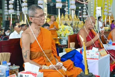 ประมวลภาพพิธีบวงสรวงสมโภช ครบ ๓๕ ปี และพิธีเททองหล่อพระ วัดจุฬามณี ปี ๒๕๖๗