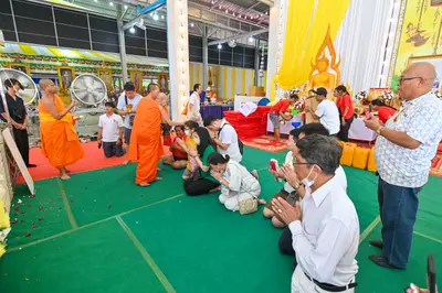 ประมวลภาพพิธีบวงสรวงสมโภช ครบ ๓๕ ปี และพิธีเททองหล่อพระ วัดจุฬามณี ปี ๒๕๖๗