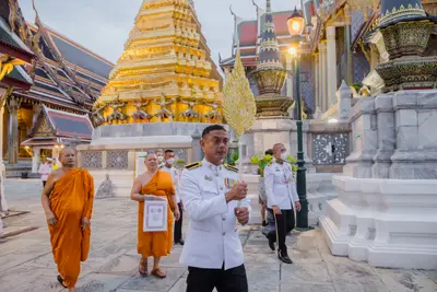 ประมวลภาพพิธีรับพระราชทานสัญญาบัตร พัดยศ และขบวนแห่สมโภช วัดจุฬามณี ปี ๒๕๖๗