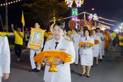 ประมวลภาพพิธีรับพระราชทานสัญญาบัตร พัดยศ และขบวนแห่สมโภช วัดจุฬามณี ปี ๒๕๖๗