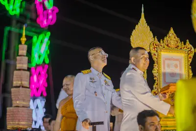ประมวลภาพพิธีรับพระราชทานสัญญาบัตร พัดยศ และขบวนแห่สมโภช วัดจุฬามณี ปี ๒๕๖๗