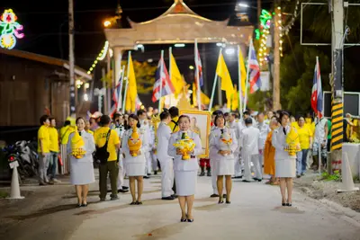 ประมวลภาพพิธีรับพระราชทานสัญญาบัตร พัดยศ และขบวนแห่สมโภช วัดจุฬามณี ปี ๒๕๖๗