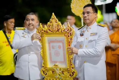 ประมวลภาพพิธีรับพระราชทานสัญญาบัตร พัดยศ และขบวนแห่สมโภช วัดจุฬามณี ปี ๒๕๖๗