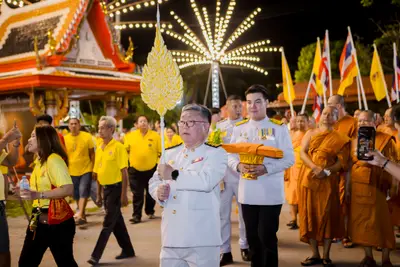 ประมวลภาพพิธีรับพระราชทานสัญญาบัตร พัดยศ และขบวนแห่สมโภช วัดจุฬามณี ปี ๒๕๖๗