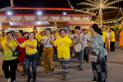 ประมวลภาพพิธีรับพระราชทานสัญญาบัตร พัดยศ และขบวนแห่สมโภช วัดจุฬามณี ปี ๒๕๖๗