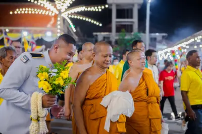 ประมวลภาพพิธีรับพระราชทานสัญญาบัตร พัดยศ และขบวนแห่สมโภช วัดจุฬามณี ปี ๒๕๖๗