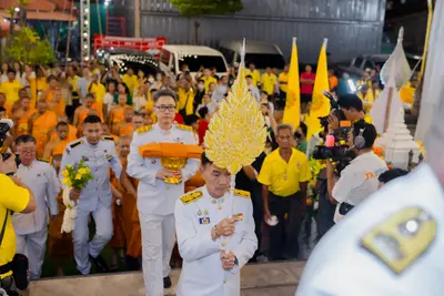 ประมวลภาพพิธีรับพระราชทานสัญญาบัตร พัดยศ และขบวนแห่สมโภช วัดจุฬามณี ปี ๒๕๖๗
