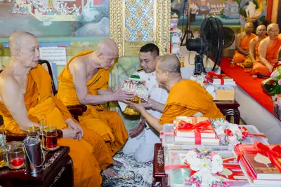 ประมวลภาพพิธีรับพระราชทานสัญญาบัตร พัดยศ และขบวนแห่สมโภช วัดจุฬามณี ปี ๒๕๖๗