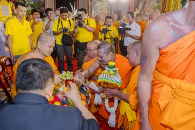 ประมวลภาพพิธีรับพระราชทานสัญญาบัตร พัดยศ และขบวนแห่สมโภช วัดจุฬามณี ปี ๒๕๖๗