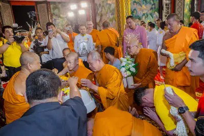 ประมวลภาพพิธีรับพระราชทานสัญญาบัตร พัดยศ และขบวนแห่สมโภช วัดจุฬามณี ปี ๒๕๖๗