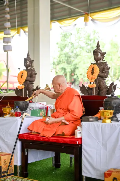 ประมวลภาพพิธีบวงสรวงและพุทธาภิเษกเหรียญ ๒ พระอุปัชฌาย์ รุ่นไตรมาส ๖๗ วัดจุฬามณี ปี ๒๕๖๗