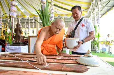 ประมวลภาพพิธีบวงสรวงและพุทธาภิเษกเหรียญ ๒ พระอุปัชฌาย์ รุ่นไตรมาส ๖๗ วัดจุฬามณี ปี ๒๕๖๗