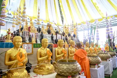 ประมวลภาพพิธีบวงสรวงและพุทธาภิเษกเหรียญ ๒ พระอุปัชฌาย์ รุ่นไตรมาส ๖๗ วัดจุฬามณี ปี ๒๕๖๗