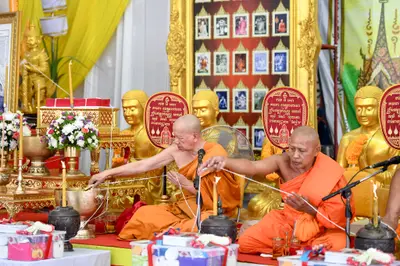 ประมวลภาพพิธีบวงสรวงและพุทธาภิเษกเหรียญ ๒ พระอุปัชฌาย์ รุ่นไตรมาส ๖๗ วัดจุฬามณี ปี ๒๕๖๗