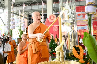 ประมวลภาพพิธีบวงสรวงและพุทธาภิเษกเหรียญ ๒ พระอุปัชฌาย์ รุ่นไตรมาส ๖๗ วัดจุฬามณี ปี ๒๕๖๗