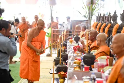 ประมวลภาพพิธีบวงสรวงและพุทธาภิเษกเหรียญ ๒ พระอุปัชฌาย์ รุ่นไตรมาส ๖๗ วัดจุฬามณี ปี ๒๕๖๗