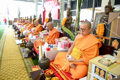 ประมวลภาพพิธีบวงสรวงและพุทธาภิเษกเหรียญ ๒ พระอุปัชฌาย์ รุ่นไตรมาส ๖๗ วัดจุฬามณี ปี ๒๕๖๗