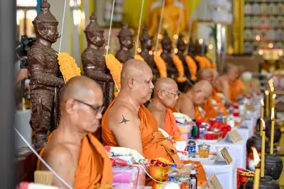ประมวลภาพพิธีบวงสรวงและพุทธาภิเษกเหรียญ ๒ พระอุปัชฌาย์ รุ่นไตรมาส ๖๗ วัดจุฬามณี ปี ๒๕๖๗