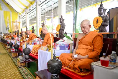 ประมวลภาพพิธีบวงสรวงและพุทธาภิเษกเหรียญ ๒ พระอุปัชฌาย์ รุ่นไตรมาส ๖๗ วัดจุฬามณี ปี ๒๕๖๗