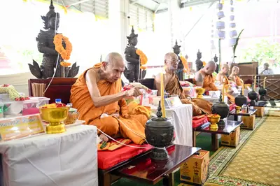 ประมวลภาพพิธีบวงสรวงและพุทธาภิเษกเหรียญ ๒ พระอุปัชฌาย์ รุ่นไตรมาส ๖๗ วัดจุฬามณี ปี ๒๕๖๗