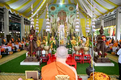ประมวลภาพพิธีบวงสรวงและพุทธาภิเษกเหรียญ ๒ พระอุปัชฌาย์ รุ่นไตรมาส ๖๗ วัดจุฬามณี ปี ๒๕๖๗