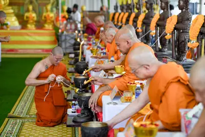 ประมวลภาพพิธีบวงสรวงและพุทธาภิเษกเหรียญ ๒ พระอุปัชฌาย์ รุ่นไตรมาส ๖๗ วัดจุฬามณี ปี ๒๕๖๗