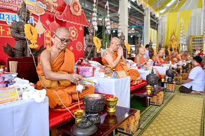 ประมวลภาพพิธีบวงสรวงและพุทธาภิเษกเหรียญ ๒ พระอุปัชฌาย์ รุ่นไตรมาส ๖๗ วัดจุฬามณี ปี ๒๕๖๗