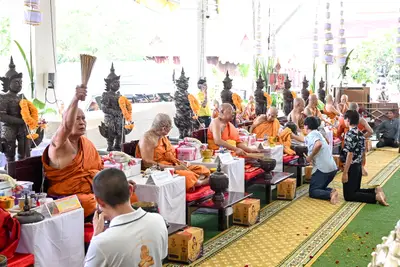 ประมวลภาพพิธีบวงสรวงและพุทธาภิเษกเหรียญ ๒ พระอุปัชฌาย์ รุ่นไตรมาส ๖๗ วัดจุฬามณี ปี ๒๕๖๗
