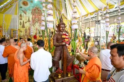 ประมวลภาพพิธีบวงสรวงและพุทธาภิเษกเหรียญ ๒ พระอุปัชฌาย์ รุ่นไตรมาส ๖๗ วัดจุฬามณี ปี ๒๕๖๗