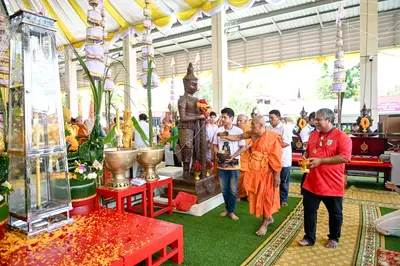 ประมวลภาพพิธีบวงสรวงและพุทธาภิเษกเหรียญ ๒ พระอุปัชฌาย์ รุ่นไตรมาส ๖๗ วัดจุฬามณี ปี ๒๕๖๗