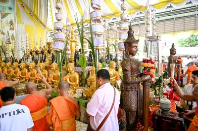 ประมวลภาพพิธีบวงสรวงและพุทธาภิเษกเหรียญ ๒ พระอุปัชฌาย์ รุ่นไตรมาส ๖๗ วัดจุฬามณี ปี ๒๕๖๗