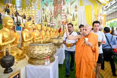 ประมวลภาพพิธีบวงสรวงและพุทธาภิเษกเหรียญ ๒ พระอุปัชฌาย์ รุ่นไตรมาส ๖๗ วัดจุฬามณี ปี ๒๕๖๗