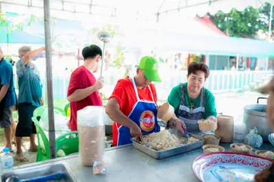 ประมวลภาพพิธีทำบุญและเปิดถนนจุฬา วัดจุฬามณี ปี ๒๕๖๙