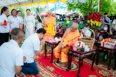 ประมวลภาพพิธีทำบุญและเปิดถนนจุฬา วัดจุฬามณี ปี ๒๕๖๙