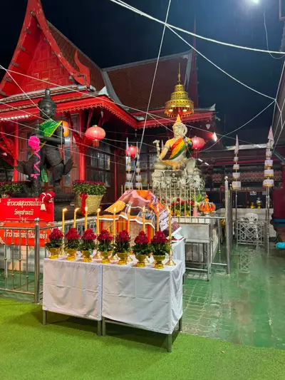 ประมวลภาพการเตรียมงานในคืนก่อนวันงานอายุวัฒนมงคล ๗๐ ปี วัดจุฬามณี ปี ๒๕๖๙