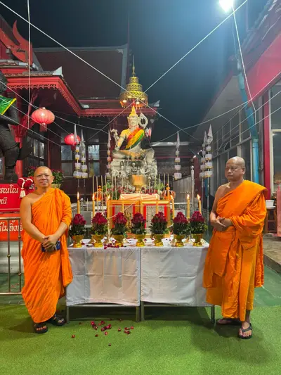 ประมวลภาพการเตรียมงานในคืนก่อนวันงานอายุวัฒนมงคล ๗๐ ปี วัดจุฬามณี ปี ๒๕๖๙