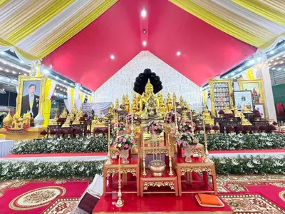 ประมวลภาพการเตรียมงานในคืนก่อนวันงานอายุวัฒนมงคล ๗๐ ปี วัดจุฬามณี ปี ๒๕๖๙