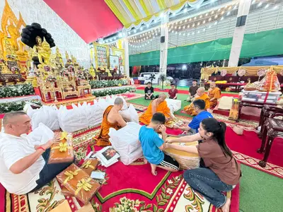 ประมวลภาพการเตรียมงานในคืนก่อนวันงานอายุวัฒนมงคล ๗๐ ปี วัดจุฬามณี ปี ๒๕๖๙