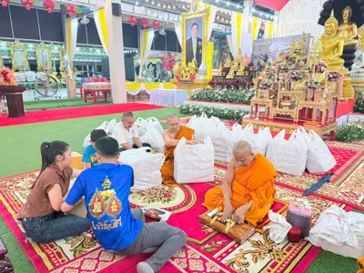 ประมวลภาพการเตรียมงานในคืนก่อนวันงานอายุวัฒนมงคล ๗๐ ปี วัดจุฬามณี ปี ๒๕๖๙