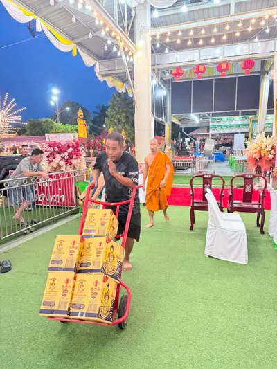 ประมวลภาพการเตรียมงานในคืนก่อนวันงานอายุวัฒนมงคล ๗๐ ปี วัดจุฬามณี ปี ๒๕๖๙
