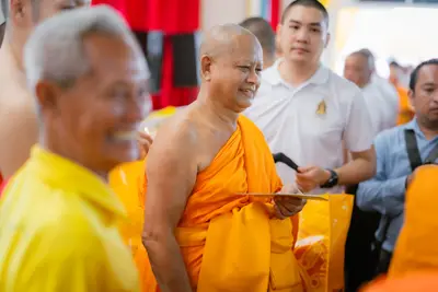ภาพบรรยากาศพิธีทำบุญอายุวัฒนมงคล ๗๐ ปี พระสมุทรวชิรโสภณ วิ. (หลวงพ่ออิฏฐ์) วัดจุฬามณี ๑ สิงหาคม ๒๕๖๙ — ภาพที่ 34