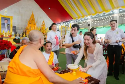 ภาพบรรยากาศพิธีทำบุญอายุวัฒนมงคล ๗๐ ปี พระสมุทรวชิรโสภณ วิ. (หลวงพ่ออิฏฐ์) วัดจุฬามณี ๑ สิงหาคม ๒๕๖๙ — ภาพที่ 61