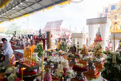 ภาพบรรยากาศพิธีทำบุญอายุวัฒนมงคล ๗๐ ปี พระสมุทรวชิรโสภณ วิ. (หลวงพ่ออิฏฐ์) วัดจุฬามณี ๑ สิงหาคม ๒๕๖๙ — ภาพที่ 71