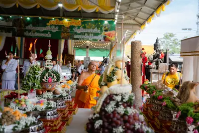 ภาพบรรยากาศพิธีทำบุญอายุวัฒนมงคล ๗๐ ปี พระสมุทรวชิรโสภณ วิ. (หลวงพ่ออิฏฐ์) วัดจุฬามณี ๑ สิงหาคม ๒๕๖๙ — ภาพที่ 72